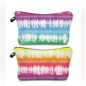 Colorful Tie-Dye Cosmetic Bags